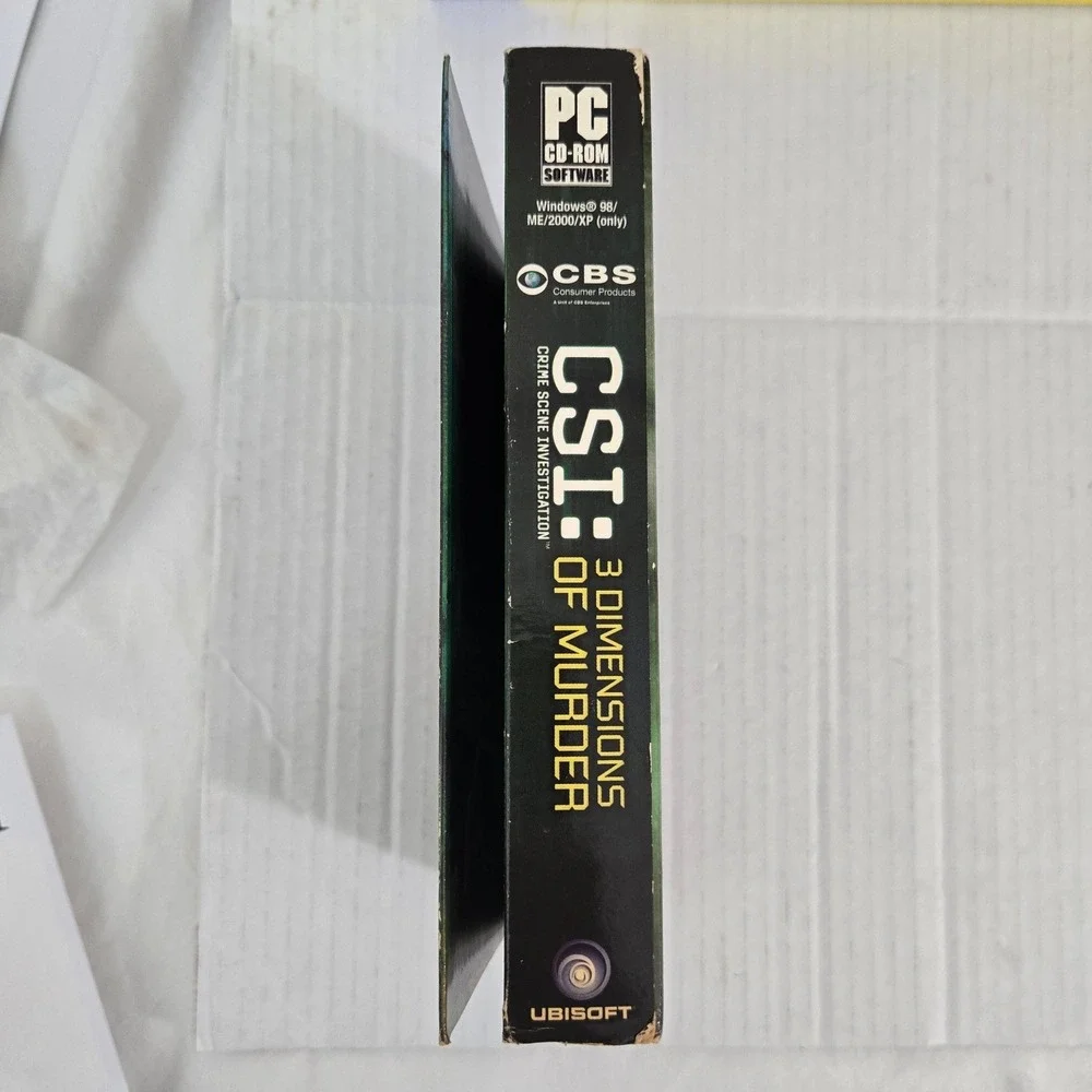 CSI 3 Dimensions of Murder PC Game 2006 Vintage CD ROM‎ Telltale Ubisoft